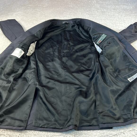 Naldini Italian hand tailored suit super 150 wool 30x28 Short - Picture 7 of 15